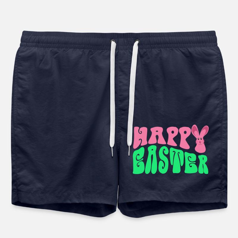 Frohe Ostern - Happy Easter - Swim Trunks - french navy