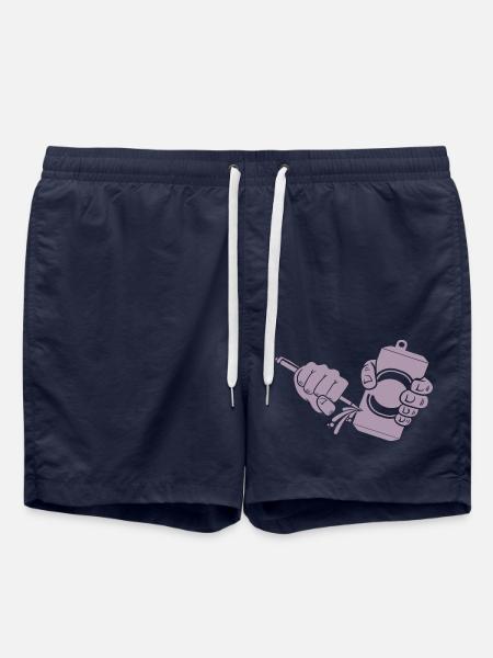 Bier Dosenbier Dosenstechen - Badeshorts - French Navy