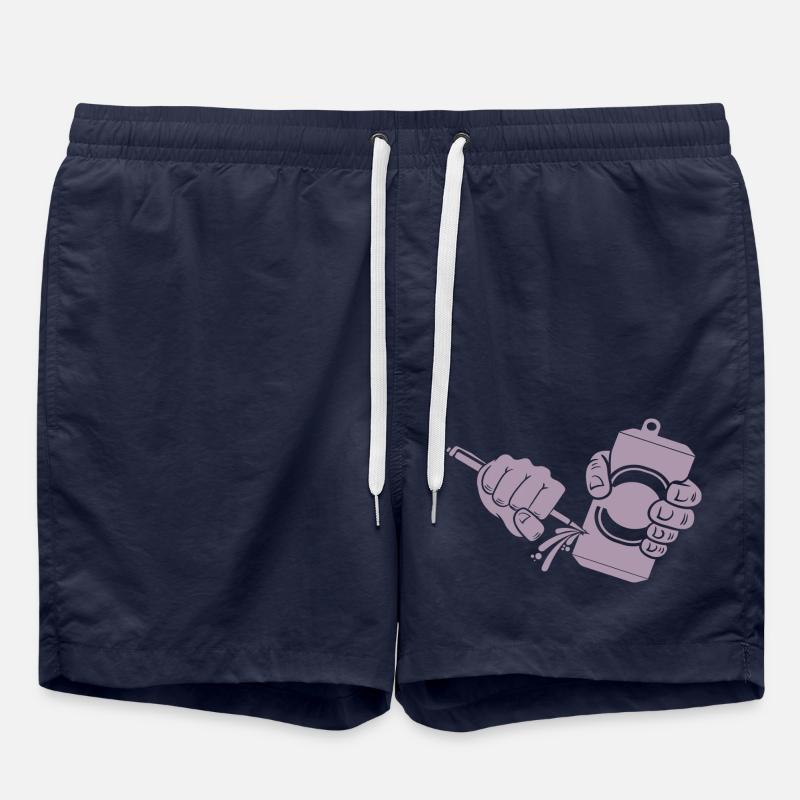Bier Dosenbier Dosenstechen - Badeshorts - French Navy