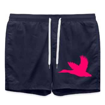 Ente – Perfekt für Jäger und Naturfreunde - Badeshorts - French Navy - Vorne - AI Model Male 185 light (185cm)