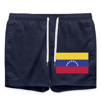 Drapeau du Venezuela - Short de bain - bleu marine - Devant - AI Model Male 185 light (185cm)