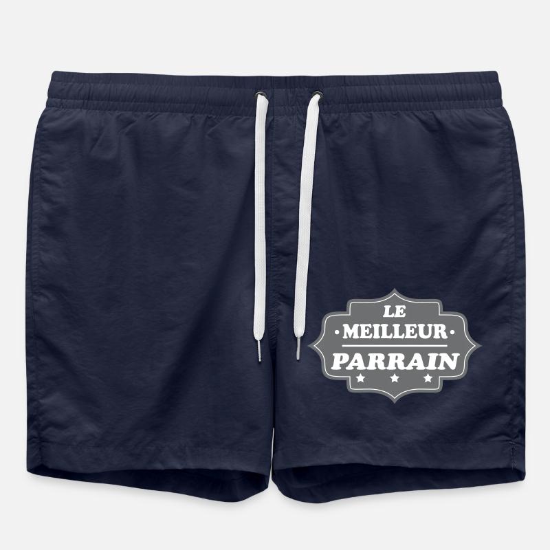 LE MEILLEUR PARRAIN - Short de bain - bleu marine