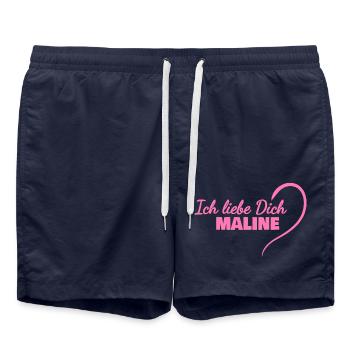 Cadeau pour Maline - Short de bain - bleu marine - Devant - AI Model Male 185 light (185cm)