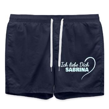 AimezYou Sabrina - Short de bain - bleu marine - Devant - AI Model Male 185 light (185cm)