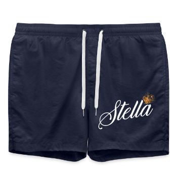 Stella Nom pour Femme Enfant Tout-petit - Stella - Short de bain - bleu marine - Devant - AI Model Male 185 light (185cm)