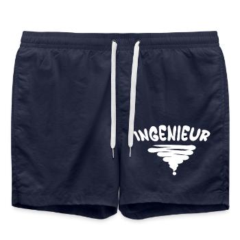 Ingenieur - Badeshorts - French Navy - Vorne - AI Model Male 185 light (185cm)
