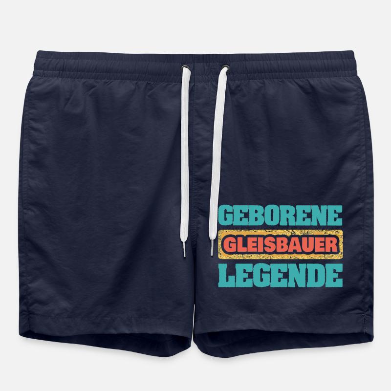 Gift for track builders - Swim Trunks - french navy