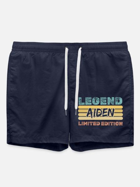 First name Aiden - Swim Trunks - french navy