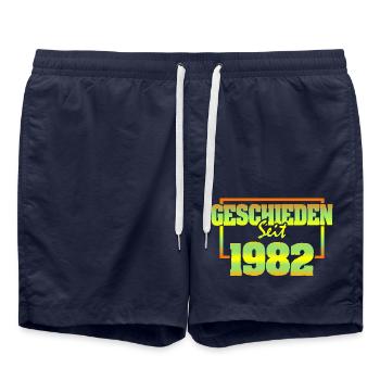 Husband 1982 - Swim Trunks - french navy - Front - AI Model Male 185 light (185cm)