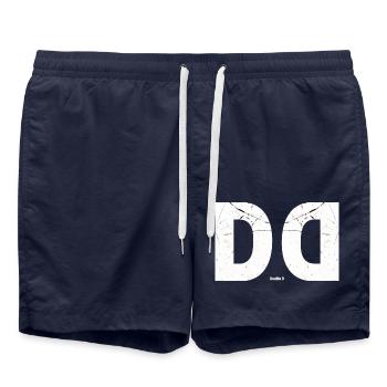 Double D - Doppel D - Badeshorts - French Navy - Vorne - AI Model Male 185 light (185cm)