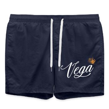 Vega Nom pour Femme Enfants Tout-petits - Vega Nom de famille - Short de bain - bleu marine - Devant - AI Model Male 185 light (185cm)