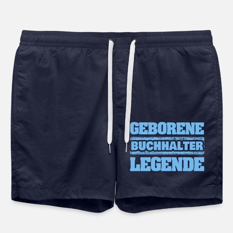 Gift for Accountant - Swim Trunks - french navy