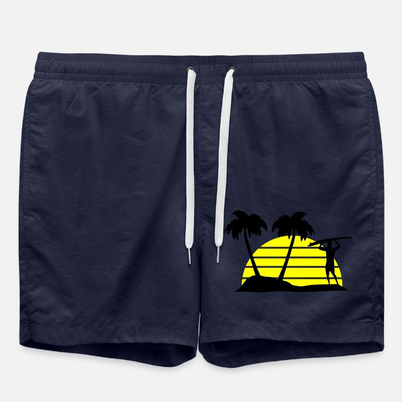surfing - Swim Trunks - french navy