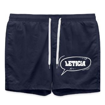 Leticia comme prénom - Short de bain - bleu marine - Devant - AI Model Male 185 light (185cm)