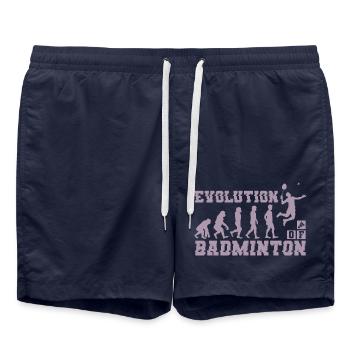 Badminton Evolution Silhouette - Badeshorts - French Navy - Vorne - AI Model Male 185 light (185cm)