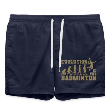 Badminton Evolution Silhouette - Badeshorts - French Navy - Vorne - AI Model Male 185 light (185cm)
