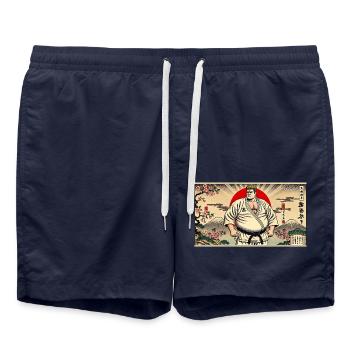 Karate MEISTER - Badeshorts - French Navy - Vorne - AI Model Male 185 light (185cm)