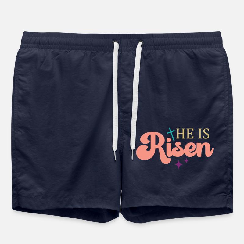 He is risen - Swim Trunks - french navy
