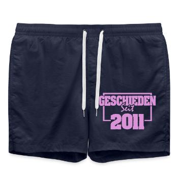 Geschieden 2011 - Badeshorts - French Navy - Vorne - AI Model Male 185 light (185cm)