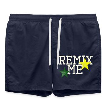 Remixez-moi - Short de bain - bleu marine - Devant - AI Model Male 185 light (185cm)