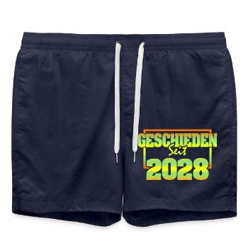 2028 - Short de bain - bleu marine - Devant - AI Model Male 185 light (185cm)