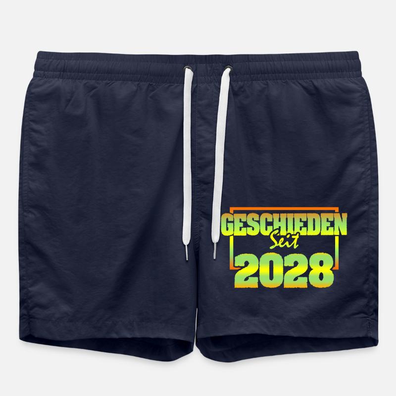 2028 - Short de bain - bleu marine