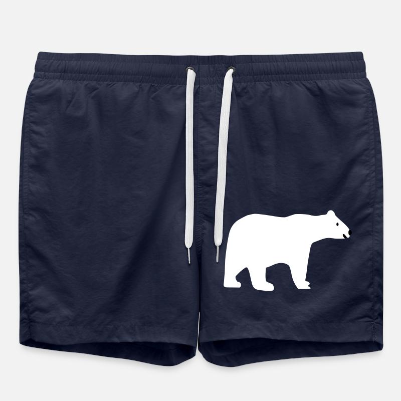 Ours polaire - Short de bain - bleu marine