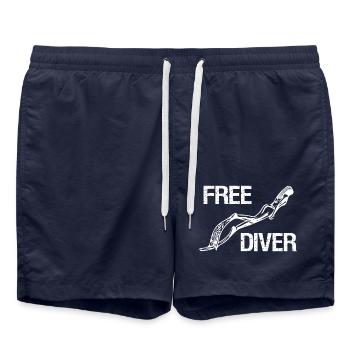 Apnéiste - apnée plongeur - Short de bain - bleu marine - Devant - AI Model Male 185 light (185cm)
