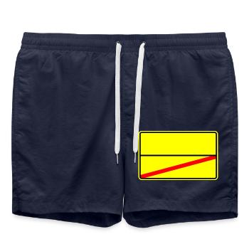 Panneau de signalisation modèle - Short de bain - bleu marine - Devant - AI Model Male 185 light (185cm)