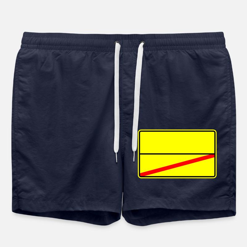 Ortsschild Vorlage - Badeshorts - French Navy