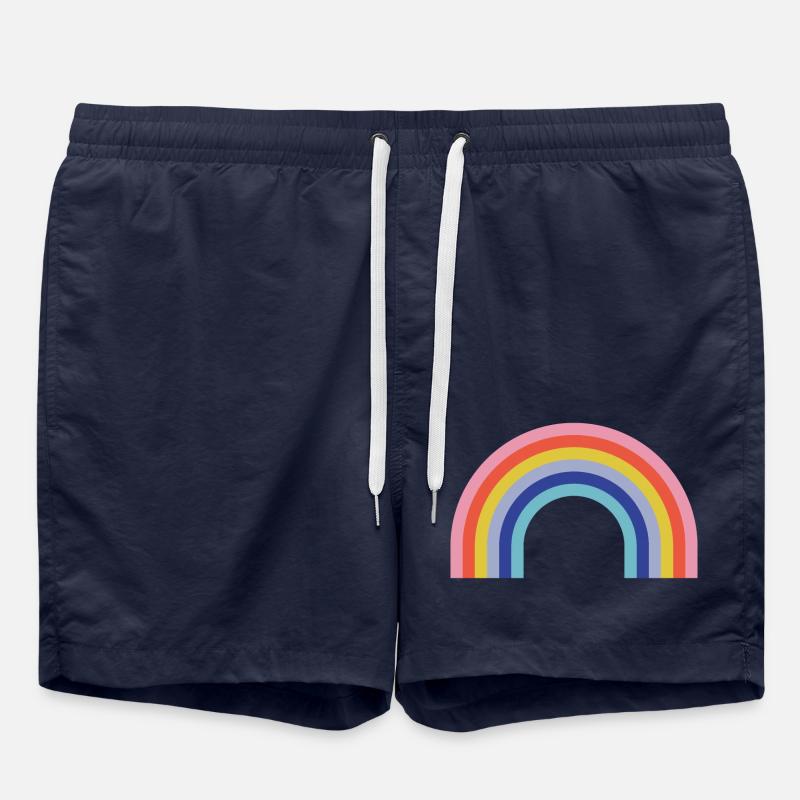 Regenbogen - Badeshorts - French Navy