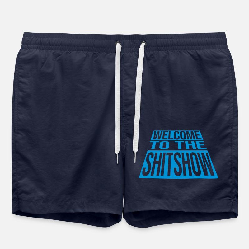 Crazy Welcome Shitshow - Badeshorts - French Navy