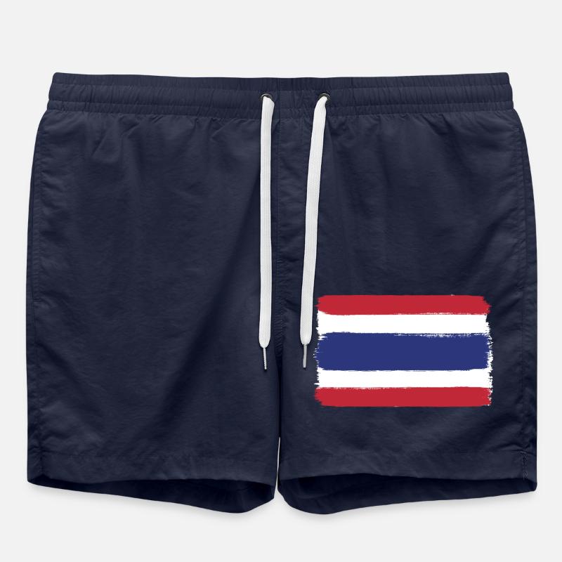 Thailand flag used look - Swim Trunks - french navy