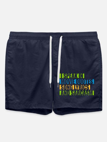 speak lyrics and sarcasm - Swim Trunks - french navy