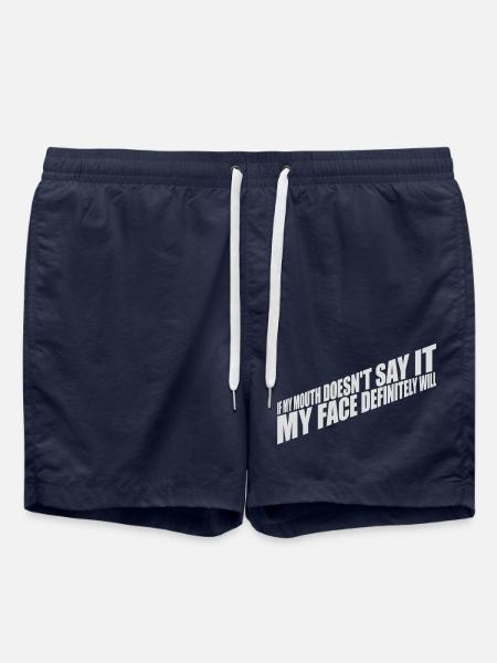 my face definitely will - Badeshorts - French Navy