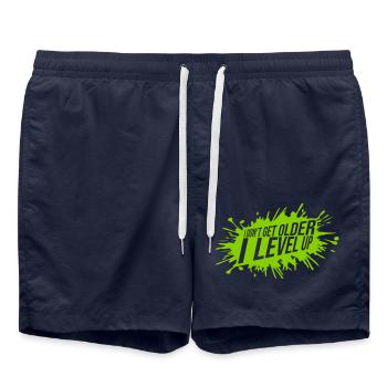 get older level up - Swim Trunks - french navy - Front - AI Model Male 185 light (185cm)