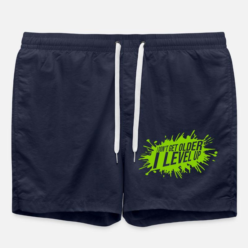 get older level up - Swim Trunks - french navy