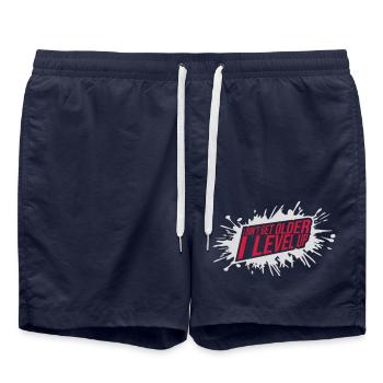 get older level up - Swim Trunks - french navy - Front - AI Model Male 185 light (185cm)