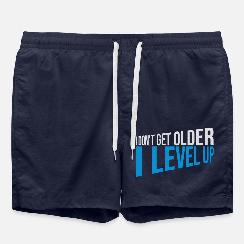 get older level up - Swim Trunks - french navy