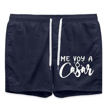 Me Voy A Casar I'm Getting Married Wedding Engaged - Swim Trunks - french navy - Front - AI Model Male 185 light (185cm)