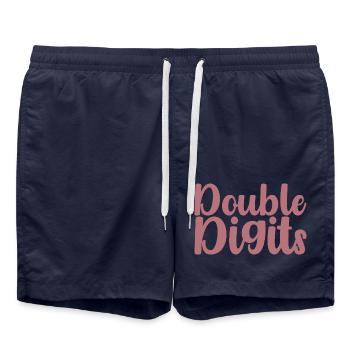 10th Birthday Gift, 10 Years Old, For Boys & Girls - Swim Trunks - french navy - Front - AI Model Male 185 light (185cm)