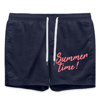 summer time - Badeshorts - French Navy - Vorne - AI Model Male 185 light (185cm)
