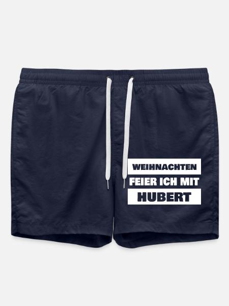 First name Hubert - Swim Trunks - french navy