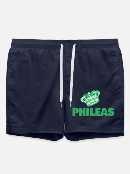 First name Phileas - Swim Trunks - french navy