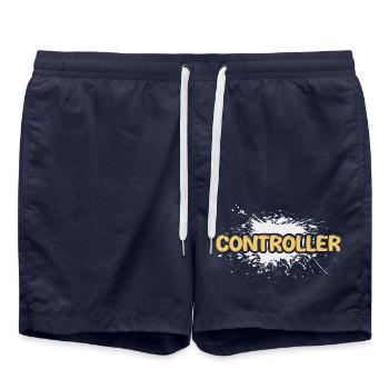 Geschenk für Controller - Badeshorts - French Navy - Vorne - AI Model Male 185 light (185cm)