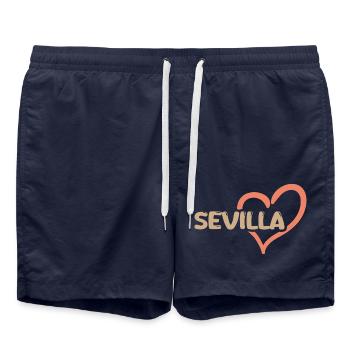 Seville - Swim Trunks - french navy - Front - AI Model Male 185 light (185cm)