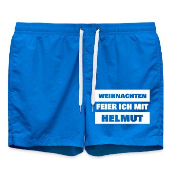 First name Helmut - Swim Trunks - cobalt blue - Front