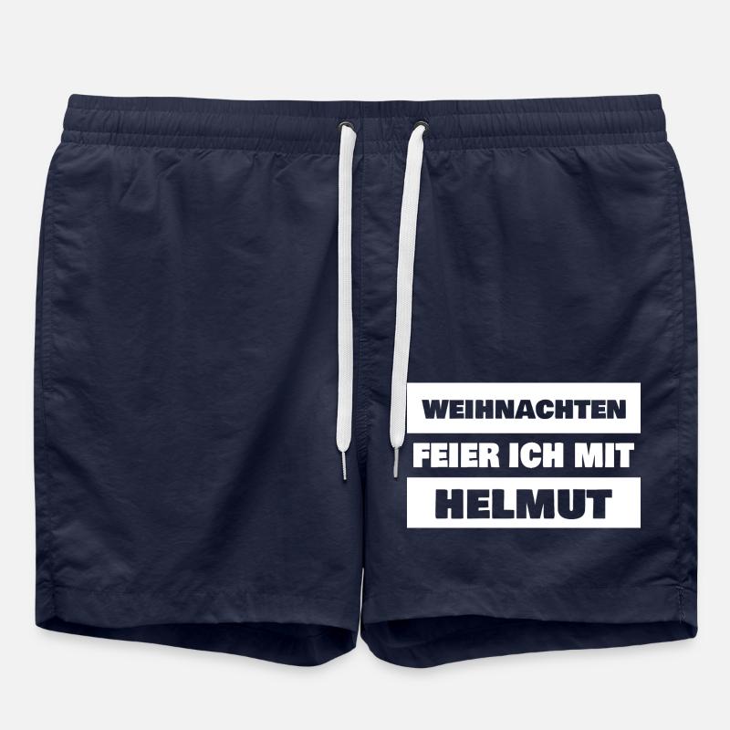First name Helmut - Swim Trunks - french navy