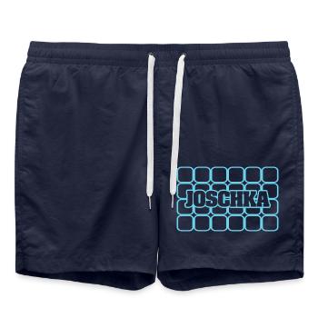 Men's name Joschka - Swim Trunks - french navy - Front - AI Model Male 185 light (185cm)