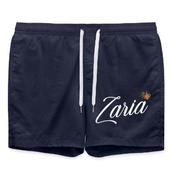 Zaria Name für Frauen Kinder Kleinkinder - Zaria Custom - Badeshorts - French Navy - Vorne - AI Model Male 185 light (185cm)
